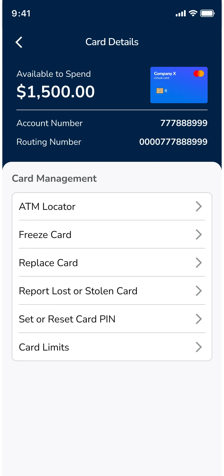 Card Management