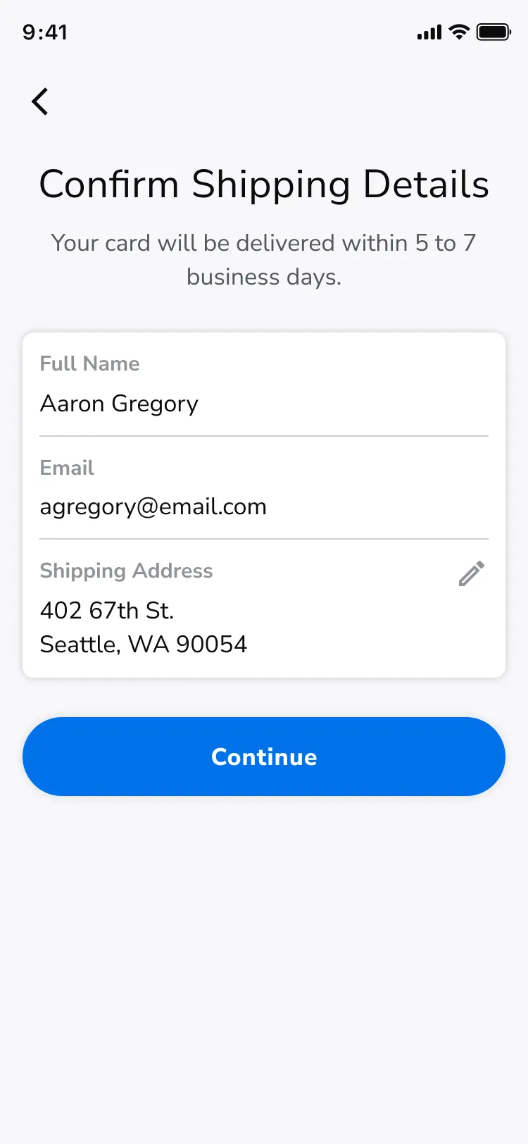 Confirm Shipping